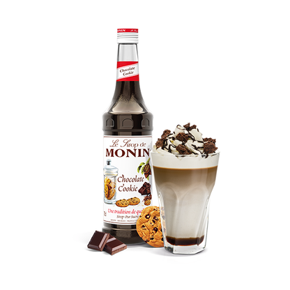 MONIN Chocolate Cookie Coffee Syrup 700ml (Glass Bottle)