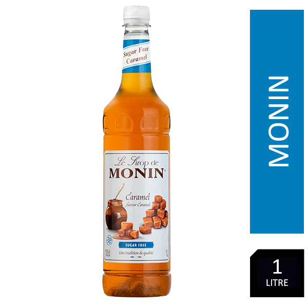 Monin Sugar Free Caramel Coffee Syrup 1 Litre