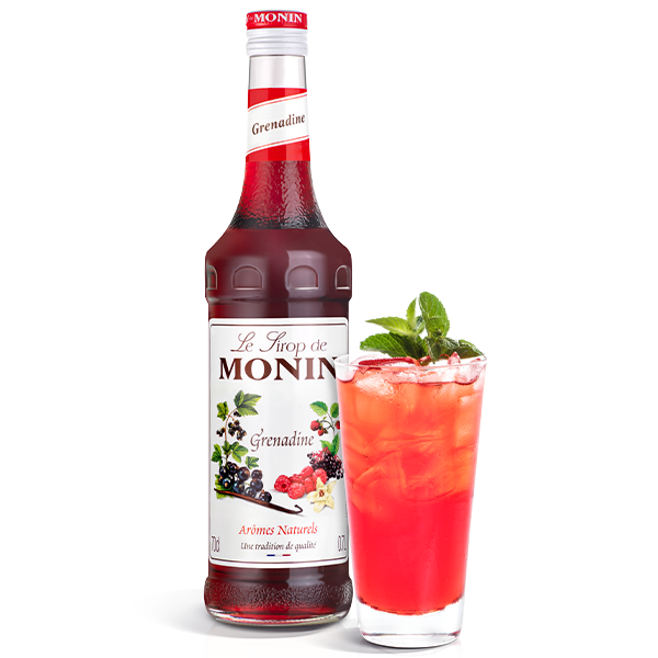 Monin Grenadine Coffee Syrup 700ml (Glass Bottle)