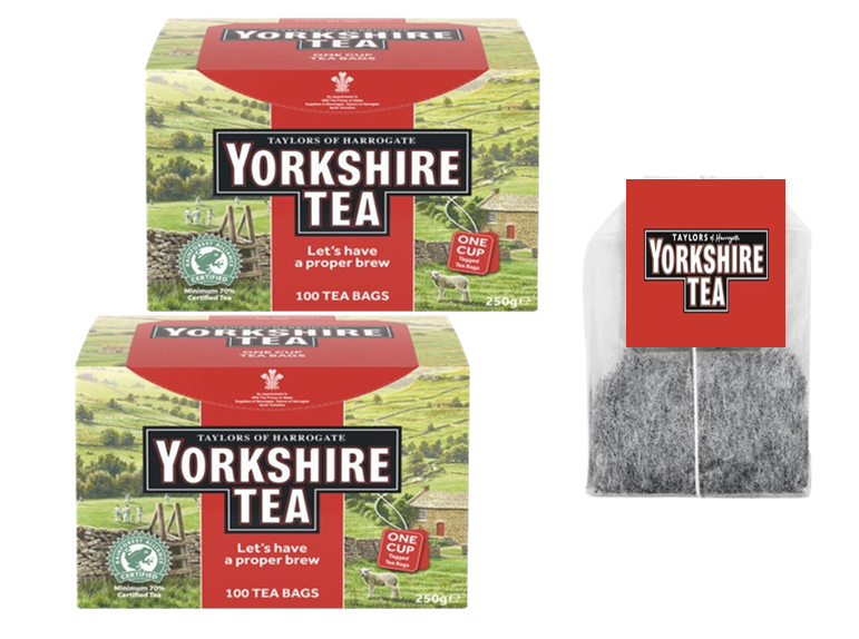 Yorkshire Tea String & Tagged 100's