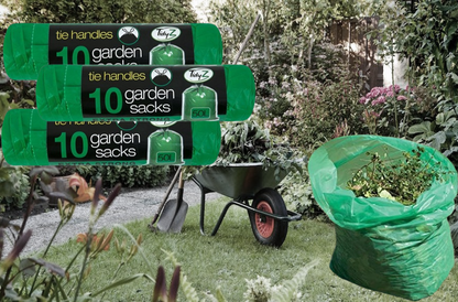 Green Garden Refuse Sacks Handles 10's