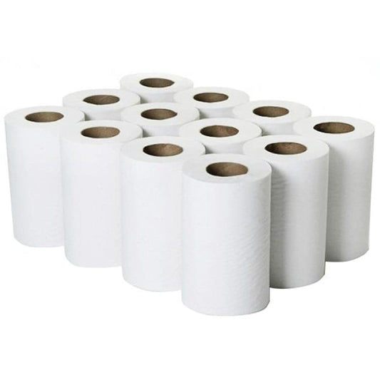 Mini Centrefeed Rolls White 1 Ply 12x120m