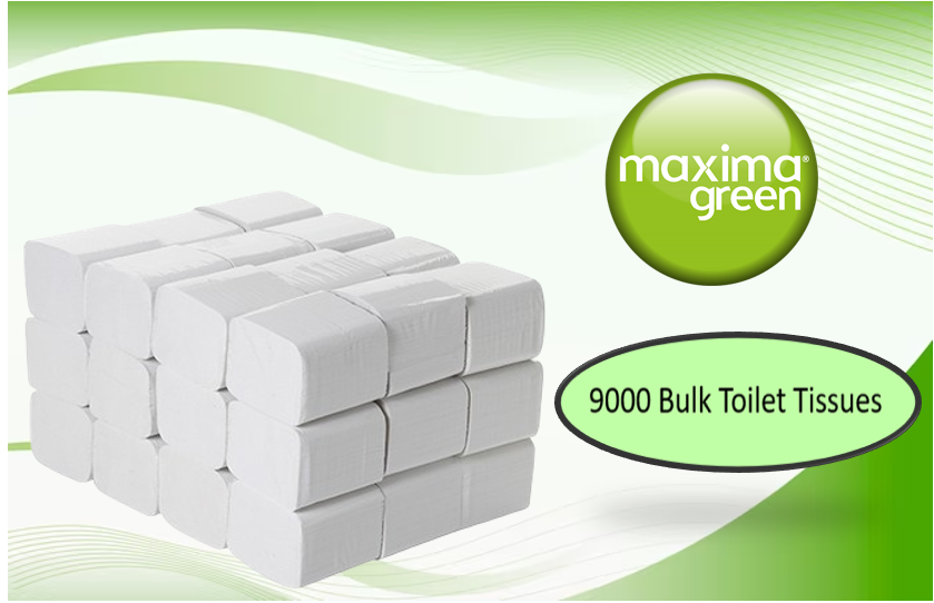 Maxima Bulk Pack Toilet Tissue 2-Ply 250 Sheets White (Pack of 36) 9000 Tissues.