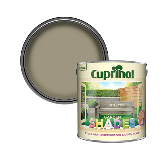 (D) Cuprinol Cupgshon 2.5 Litre Garden Shades Olive Garden