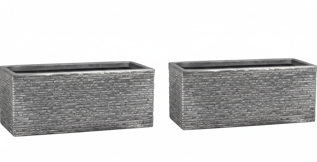 Strata 60cm Slate Effect Pewter Trough (GN576)