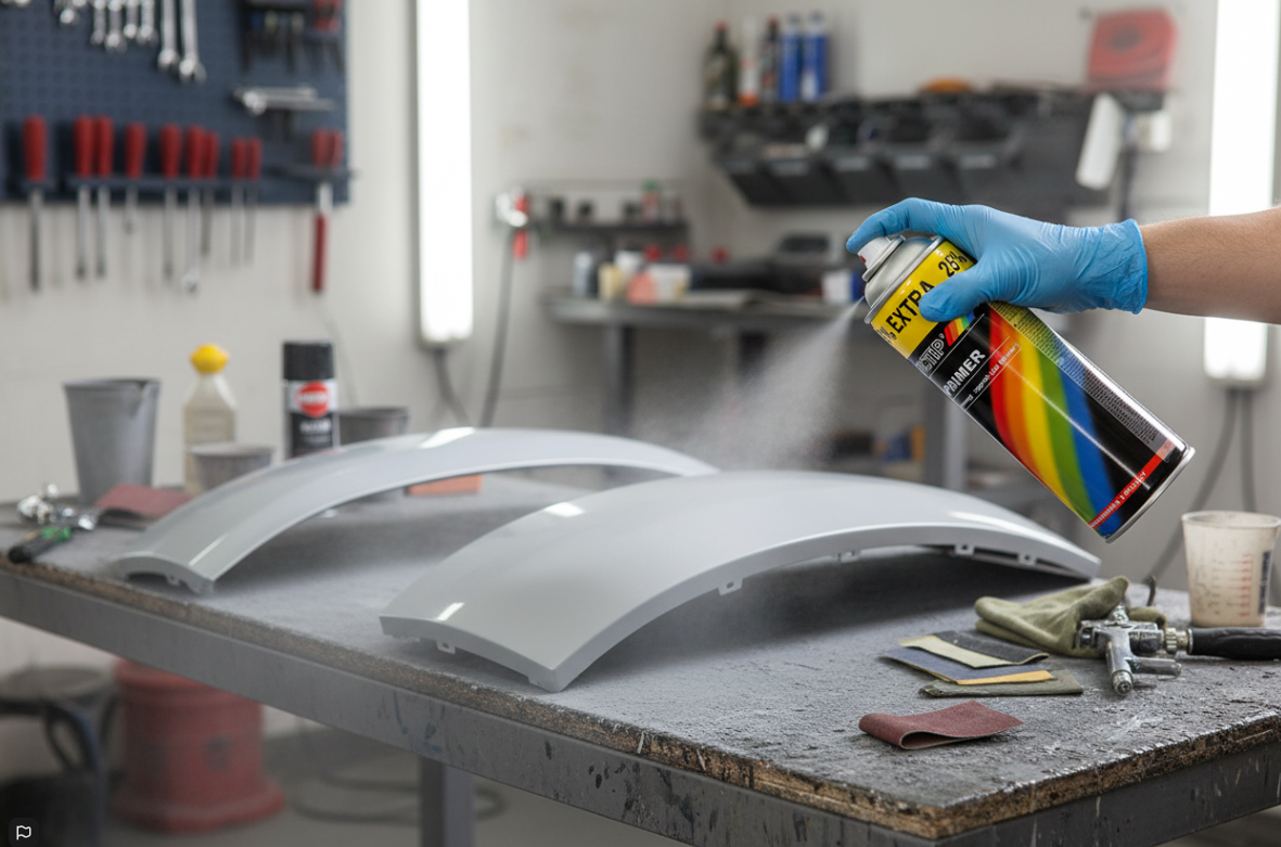 Motip Grey Spray Paint | Fast Drying | 1 x 500ml.