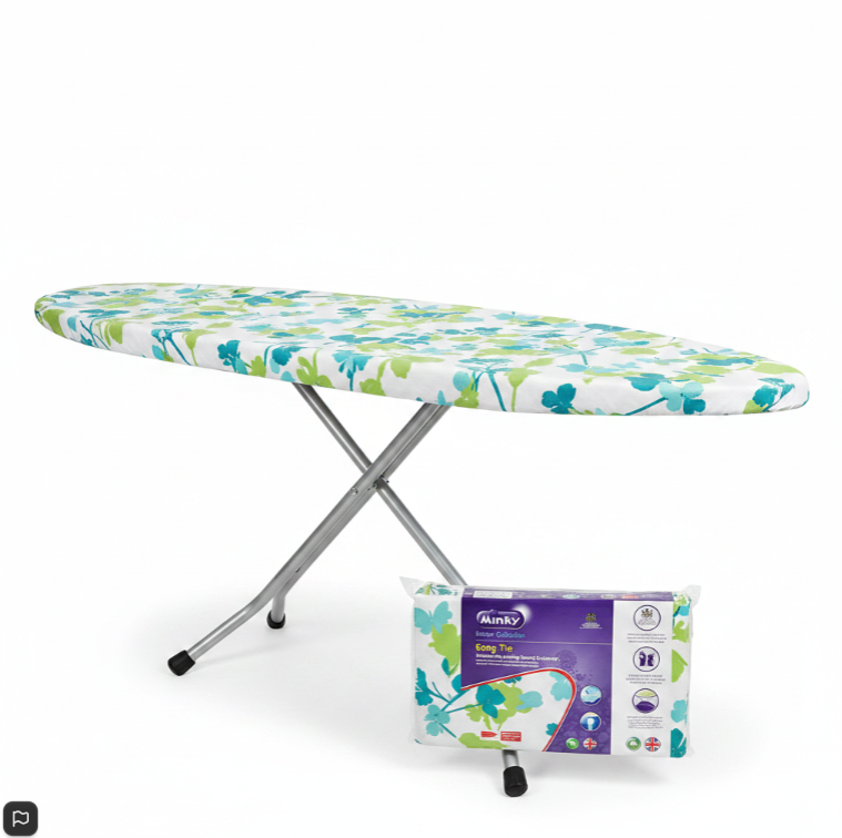 Minky Pp22402500 Easy-Tie Drawstring Ironing Board Cover, Assorted, 122 X 38 Cm
