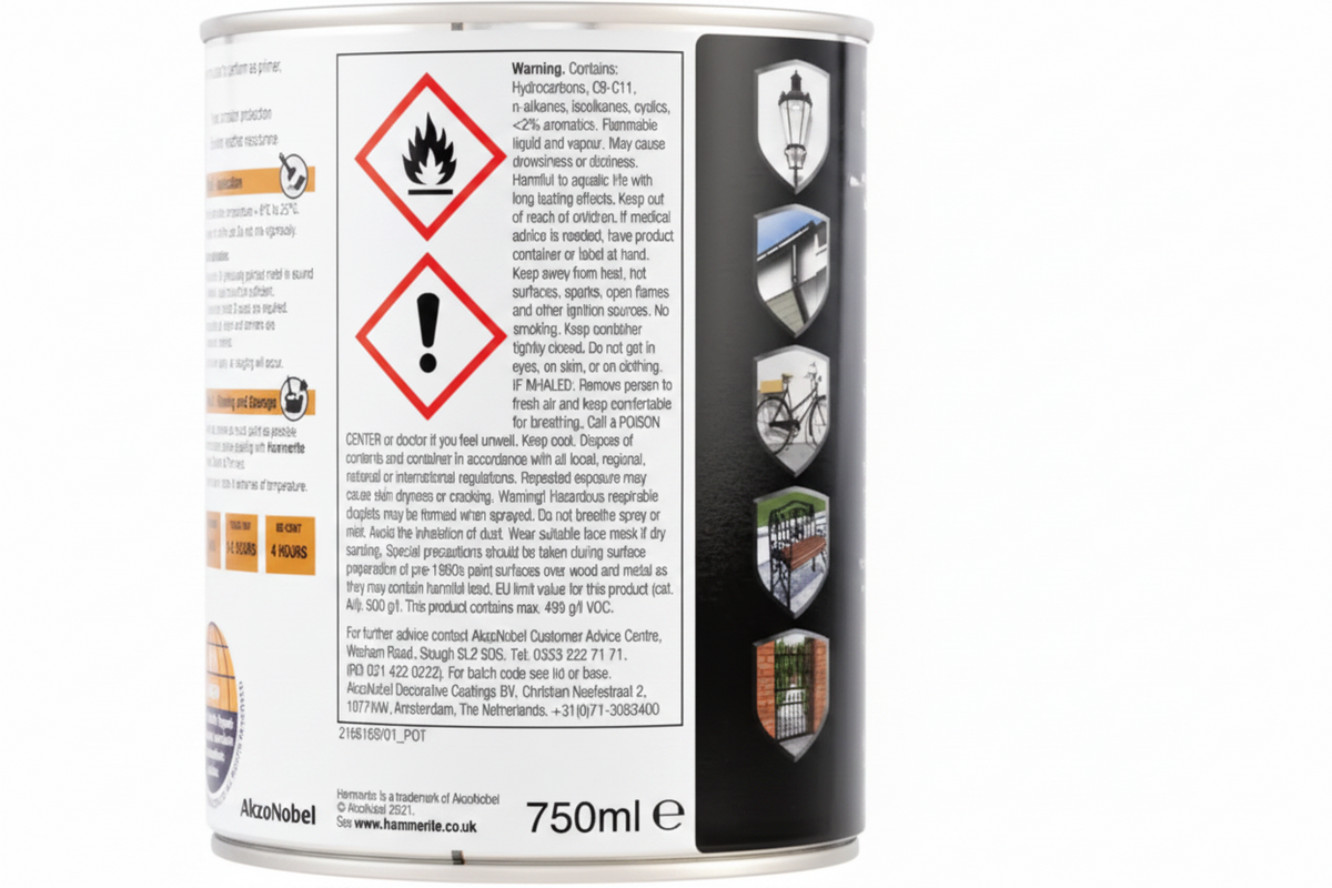 Hammerite Ultima Matt Metal Paint | 1x 750ml | Black
