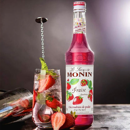 MONIN Strawberry / Fraise Coffee Syrup 700ml (Glass Bottle)