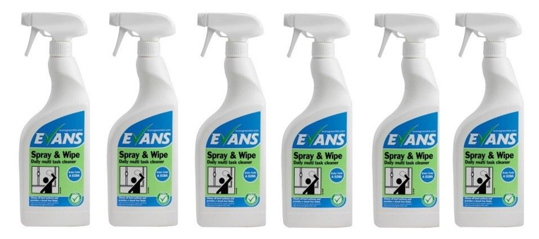 Evans Vanodine Spray & Wipe Daily Multi Task Cleaner 750ml - NWT FM SOLUTIONS