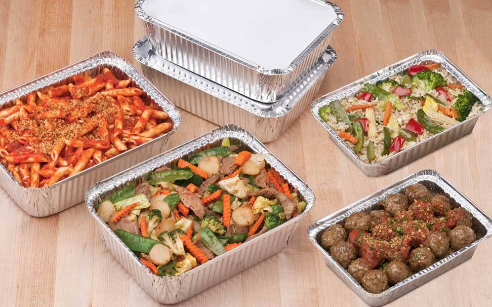 Caroline Foil Tray & Lid 30oz Pack 4's