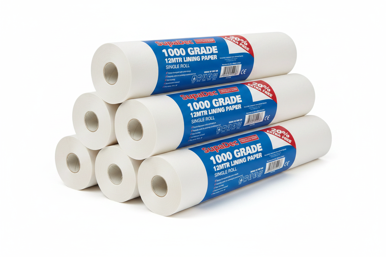 SupaDec Lining Paper 1000 Grade - 10m Plus 20% Free