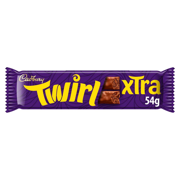 Cadbury Twirl Xtra Large 54g {Pack of 36}