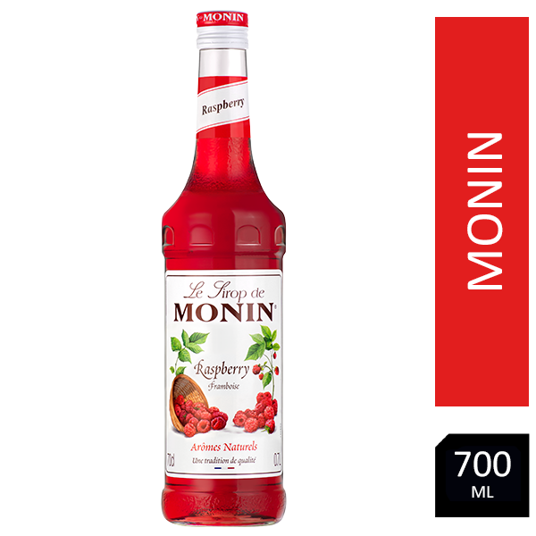 Monin Raspberry Coffee & Cocktail Syrup 700ml (Glass Bottle)