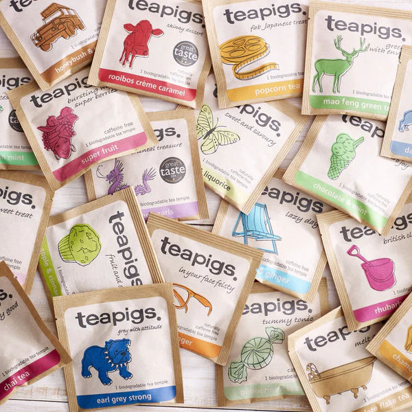 Teapigs, Earl Grey Strong Temple Tea Bags ENVELOPED 50's