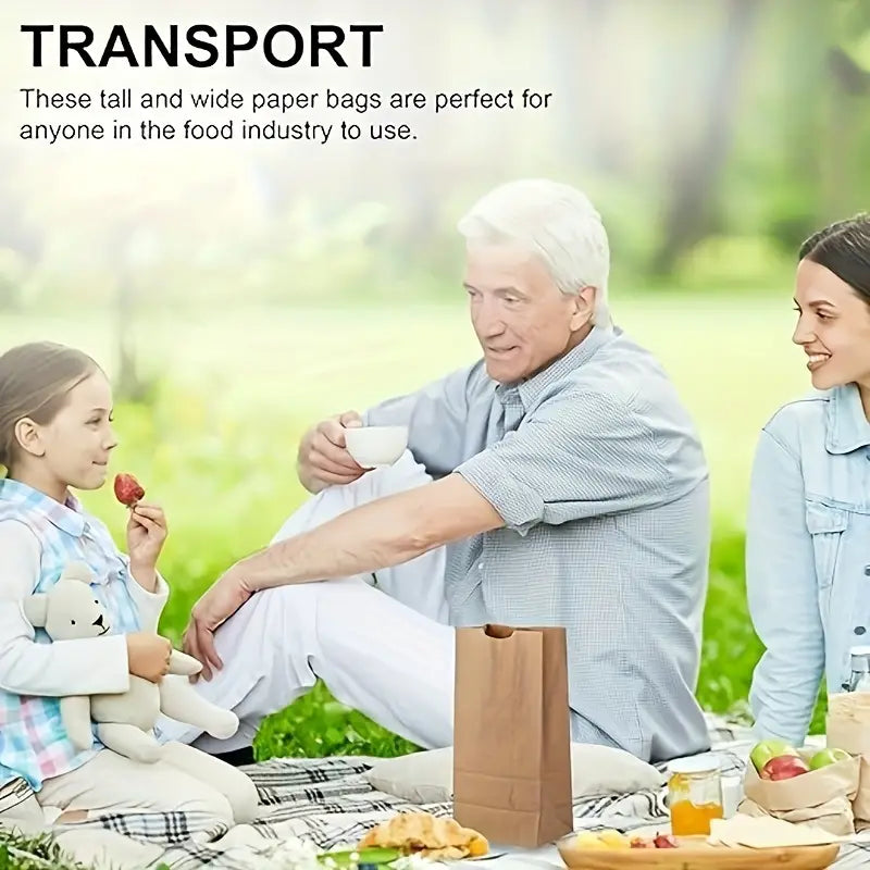 ECO Friendly Paper Sandwich & Snack Bags by TOASTABAGS - 25 Bags