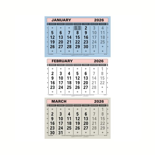 At-A-Glance 3 Monthly Calendar 2026 TML26