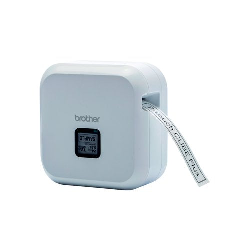 Brother P-touch Cube Plus Label Printer with Bluetooth White PTP710BTHZ1