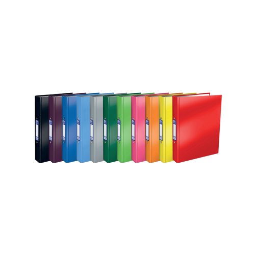 Oxford 25mm 2 O-Ring Binder Laminated A4 Plus Black 400017753