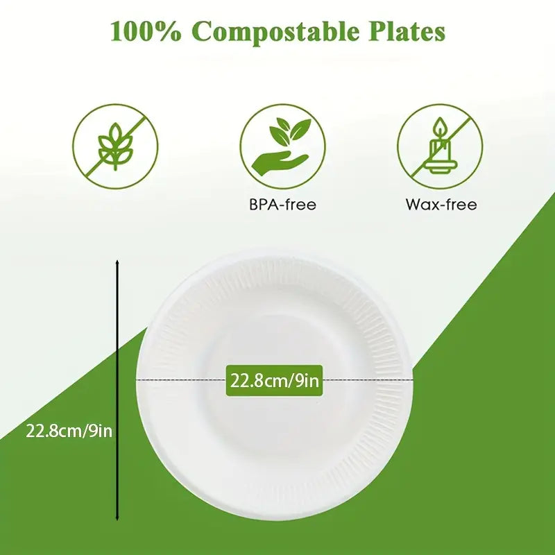Belgravia Bio CaterPack 9inch Plates Pack 50's
