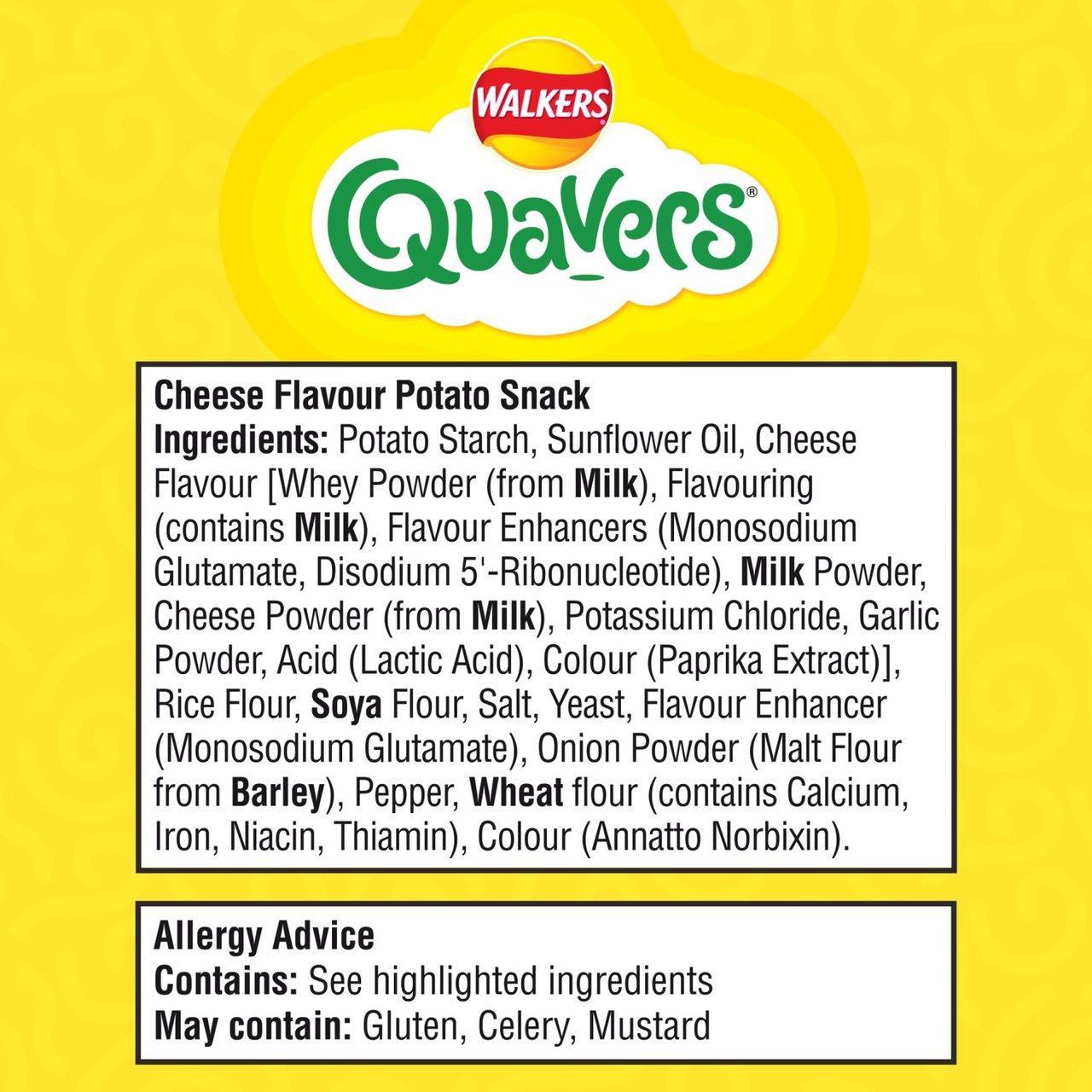Walkers Quavers Cheese Pack 32's