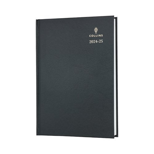 Collins Academic Diary Day Per Page A5 Black 2025-2026 52MBLK25