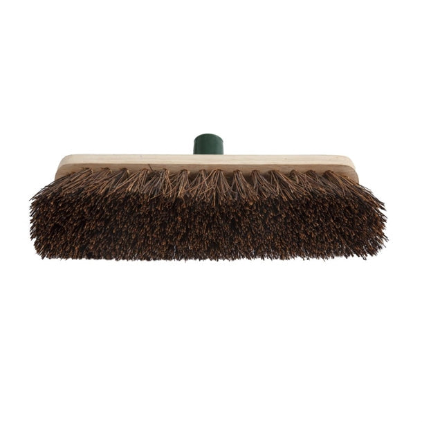 Bentley Wooden Broom Head Stiff Bassine 12In Brush Cleaner Floor Sweeper