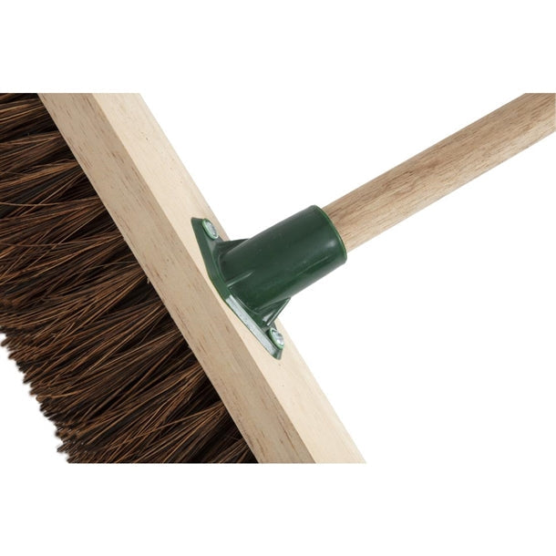 Bentley Wooden Broom Head Stiff Bassine 12In Brush Cleaner Floor Sweeper