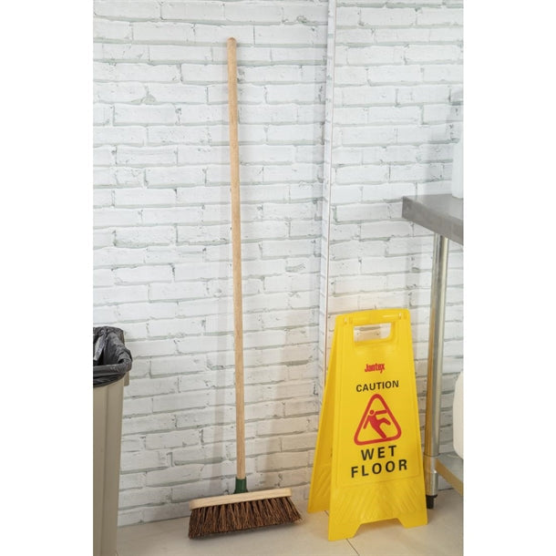 Bentley Wooden Broom Head Stiff Bassine 12In Brush Cleaner Floor Sweeper