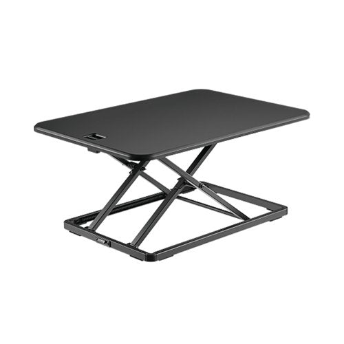 Contour Ergonomics Ultra Slim Sit/Stand Desk Converter Workstation Black CE10179