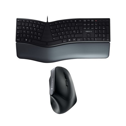 Cherry Ergonomic Wireless Keyboard and RH Mouse Bundle CH810003