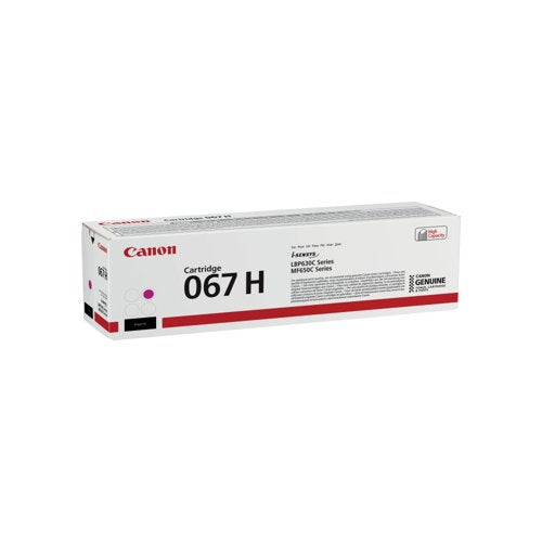 Canon 067H Toner Cartridge High Yield Magenta 5104C002