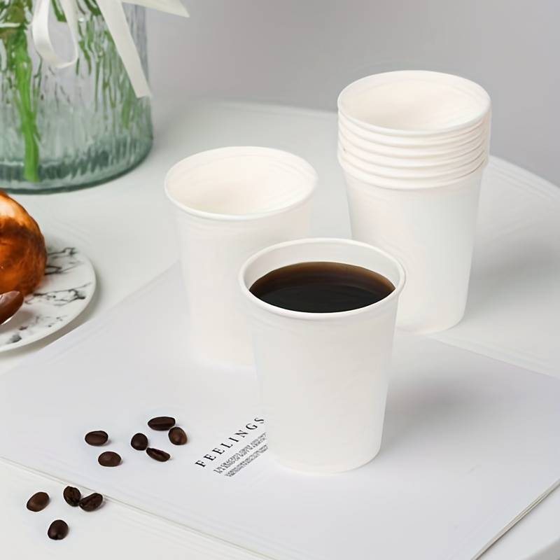 Belgravia 8oz Single Walled White Paper Cups 50's