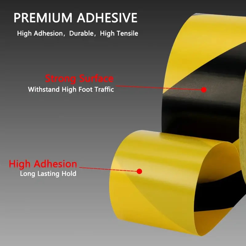 Rapide Yellow and Black Non Adhessive, Barrier Tape 50mm x 50m