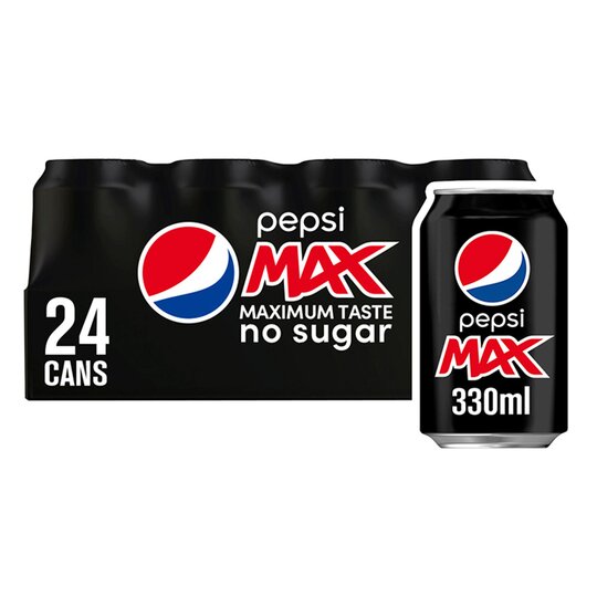 Pepsi Max Cola 330ml Cans (Pack of 24)