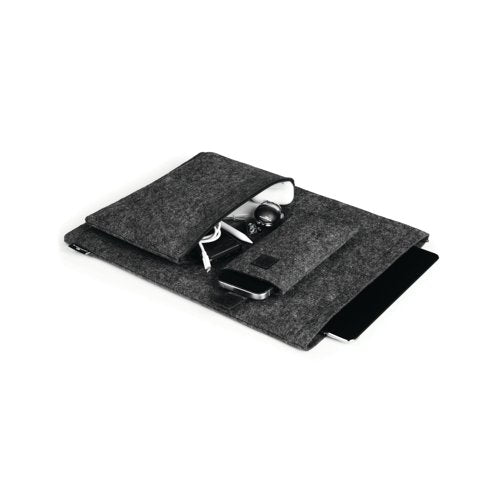 Durable Recycled Felt Protective Laptop Sleeve 16.4 Inch with Accessory Bag + Mobile Sleeve 507158