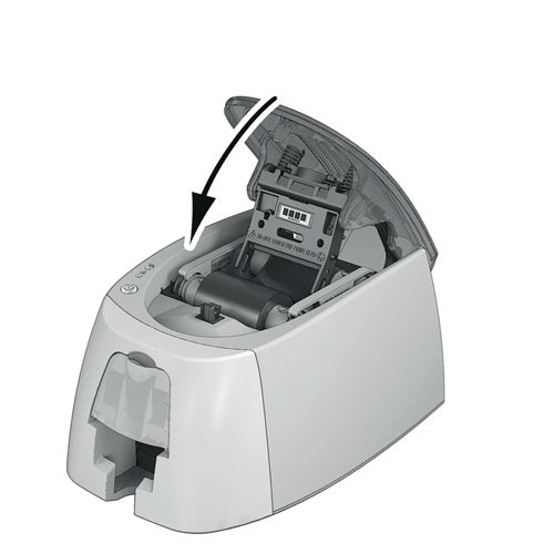 Durable DURACARD ID 300 ID Name Badge Card Printer with Ribbon and 100 Cards 891065