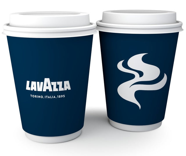 Lavazza 12oz Blue & White Double Walled Cups 25's