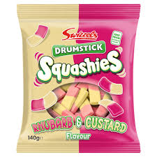 Swizzels Drumstick Squashies Rhubarb & Custard 140g