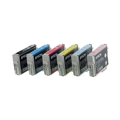 Epson T0807 Hummingbird Claria Photographic Ink Cartridge CMYK/Lt Cyan/Lt Mag Multipack C13T08074011