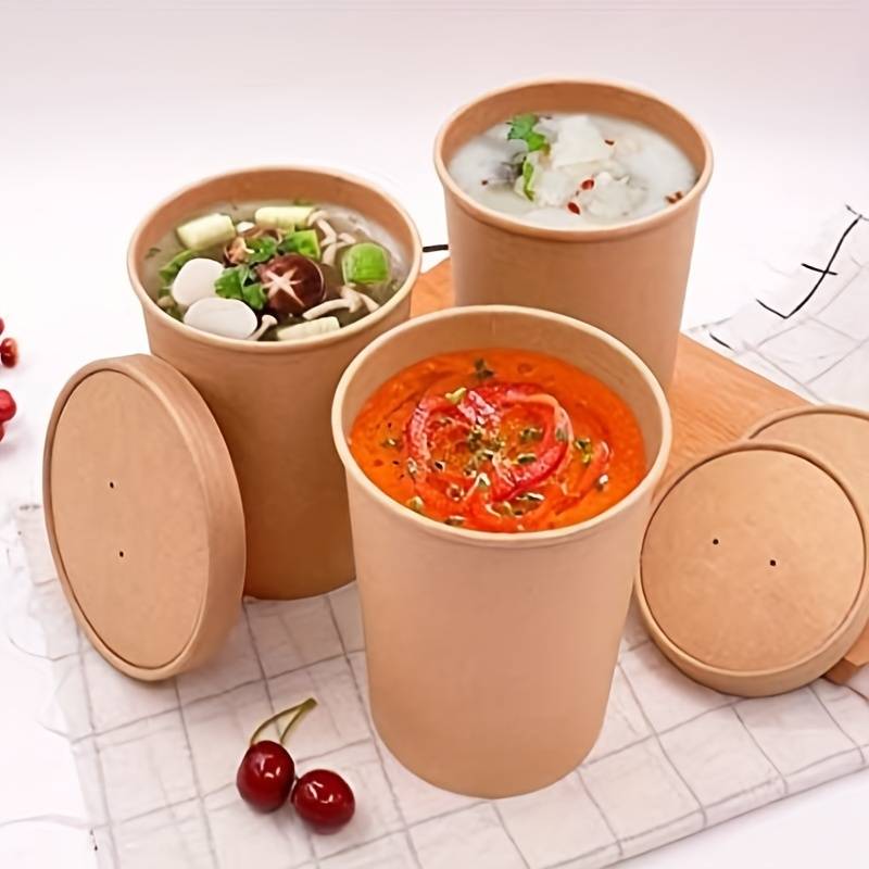 Caterpack 16oz Kraft Soup Bowls Pack 25's