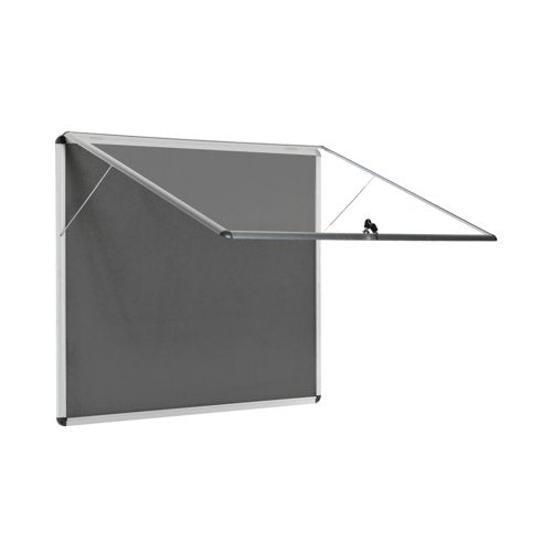5 Star Glazed Fire Retardant Noticeboard 15x A4 Sheets Grey FS679454