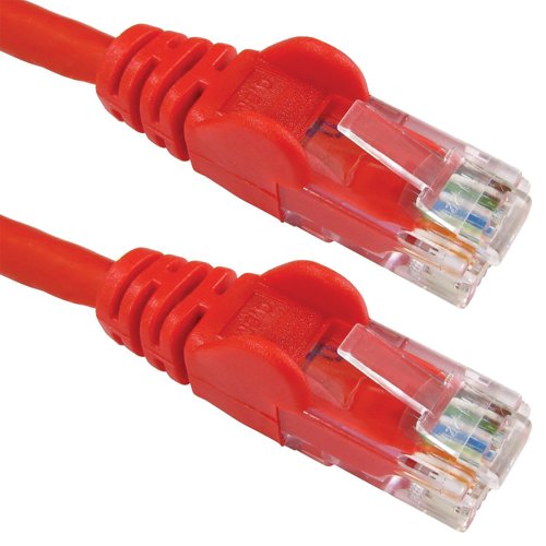 5 Star Cat6 LSOH Patch Cable Moulded 2m Red FS686853