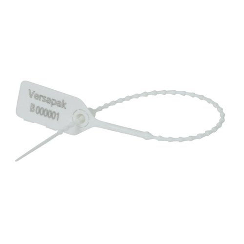 Versapak Versalite Plastic Security Seal White (Pack of 1000) PFSIG0198