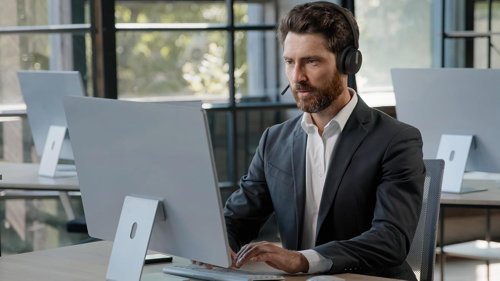 Yealink WH64 Hybrid Dual Wireless On-ear Headset USB-C USB-A Certified Microsoft Teams 1208685