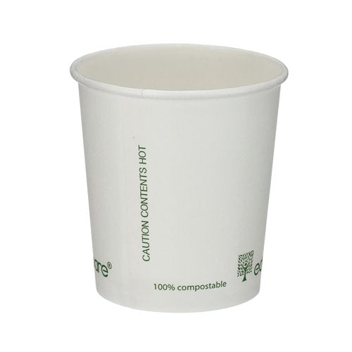 Go-Pak Single Wall Coffee Cup PLA Lined 4oz White (Pack of 1000) B01020