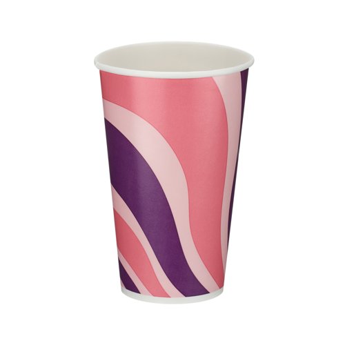 Go-Pak Single Wall Cold Paper Cup PE Lined 16oz Assorted (Pack of 1000) D01104