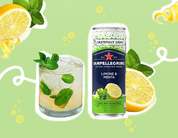San Pellegrino Sparkling Lemon & Mint Cans 24x330ml