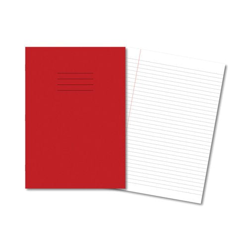 Hamelin Exercise Book 8mm Lined 80 Page A4 Red (Pack of 50) 100103371