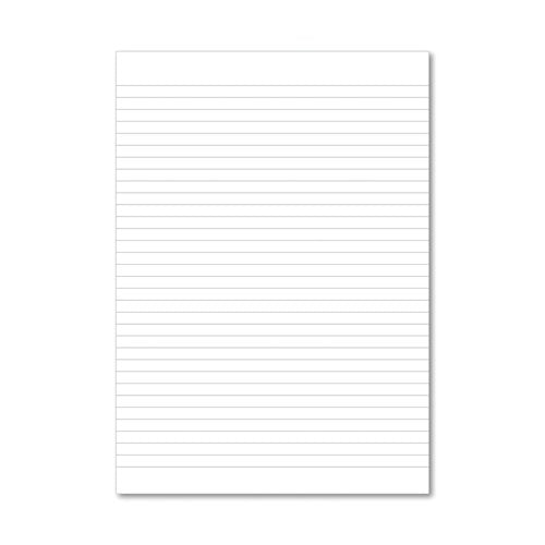 Hamelin Loose Leaf Paper 8mm Lined 1000 Page Unpunched No Margin A4 (Pack of 5) 100100776